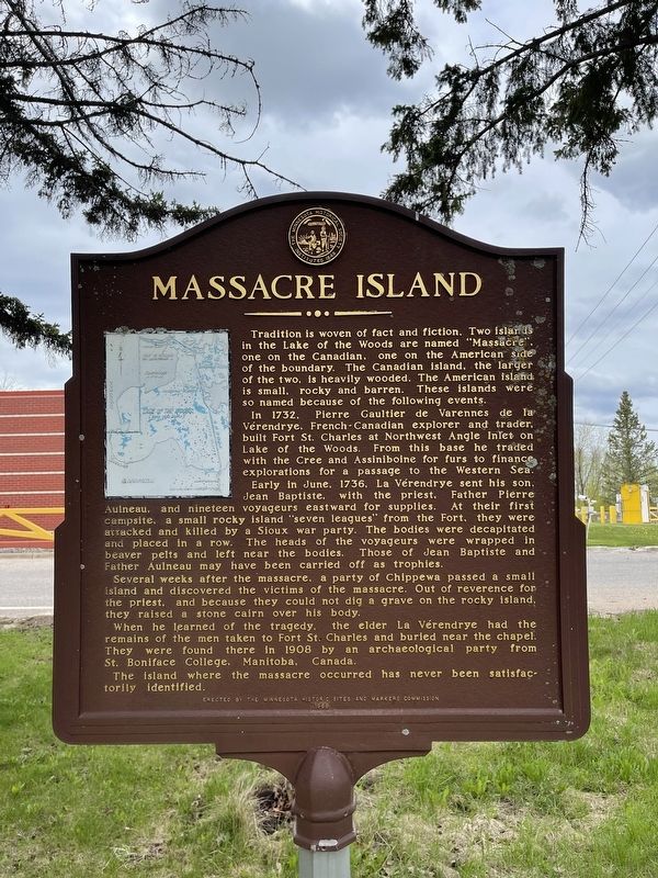 Massacre Island Marker. Click for full size. Massacre Island Marker image. Click for full size.