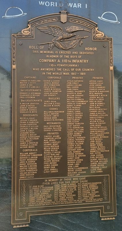 Roll of Honor Marker. Click for full size. Roll of Honor Marker image. Click for full size.