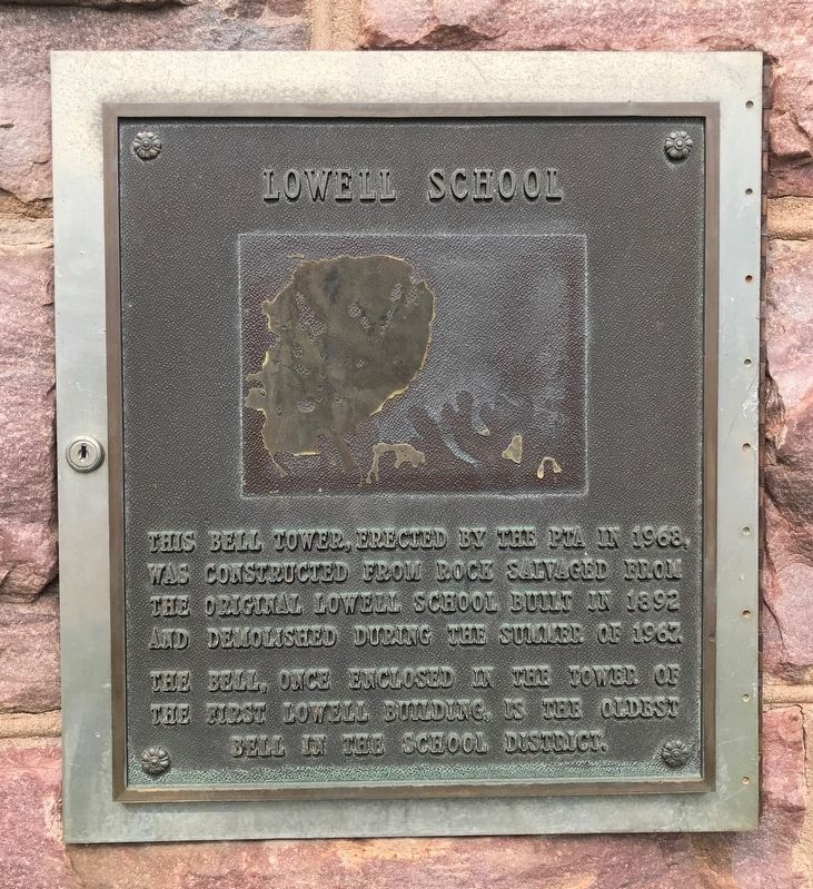 Lowell School Marker image. Click for full size.