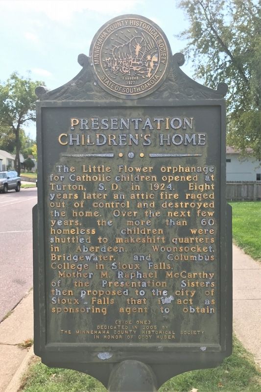 Presentation Children's Home Marker <i>(Side one)</i> image. Click for full size.
