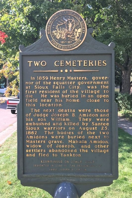 Two Cemeteries Marker image. Click for full size.