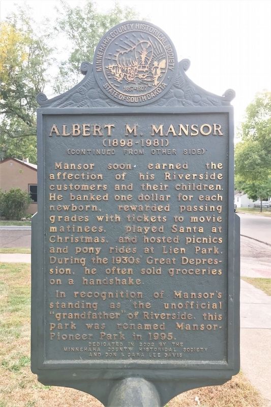 Albert M. Mansor Marker. Click for full size. Albert M. Mansor Marker image. Click for full size.