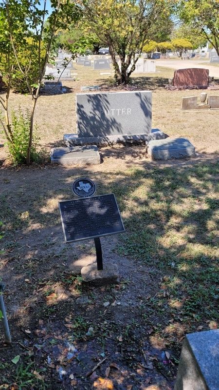 The Claudia Potter, M.D. Marker and Gravestone image. Click for full size.