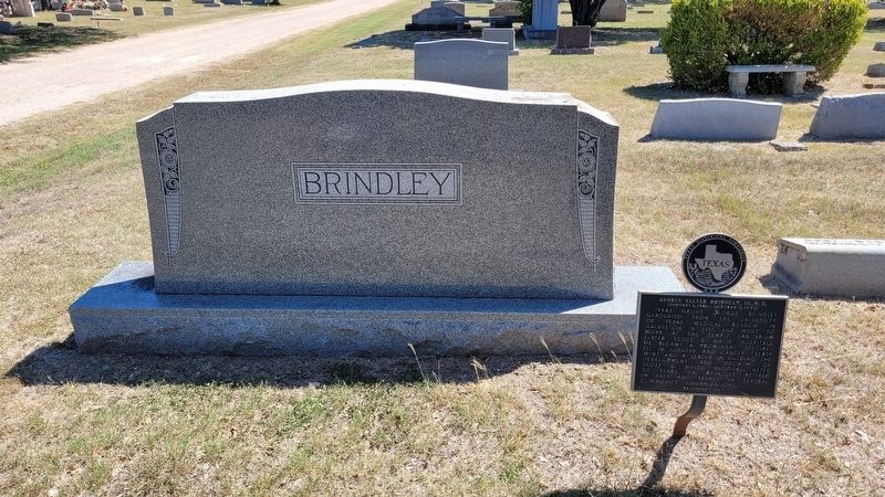 The George Valter Brindley, Sr., M.D. Marker and Gravestone image. Click for full size.