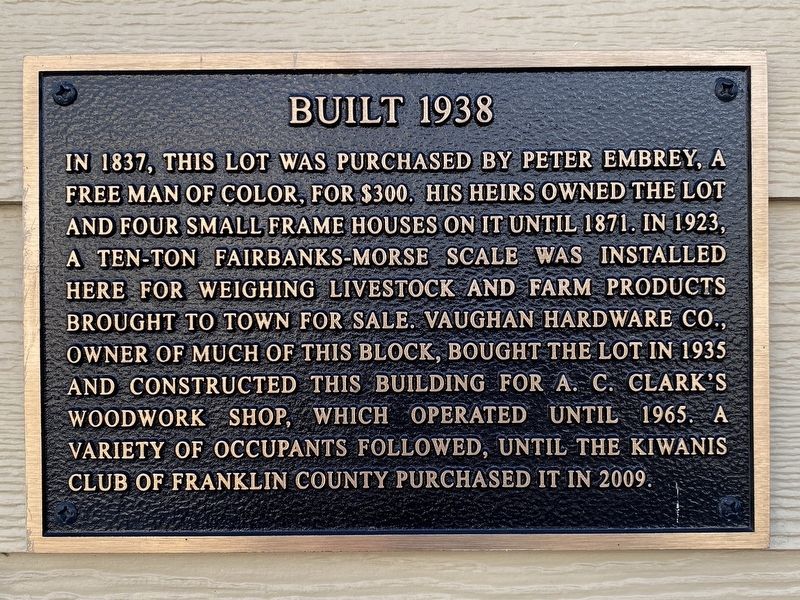 Built 1938 Marker image. Click for full size.