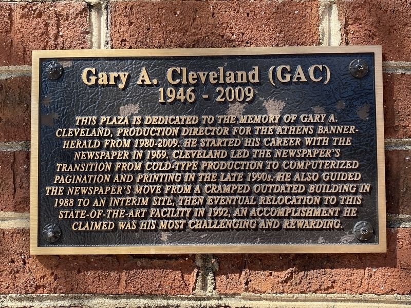 Gary A. Cleveland (GAC) Marker image. Click for full size.