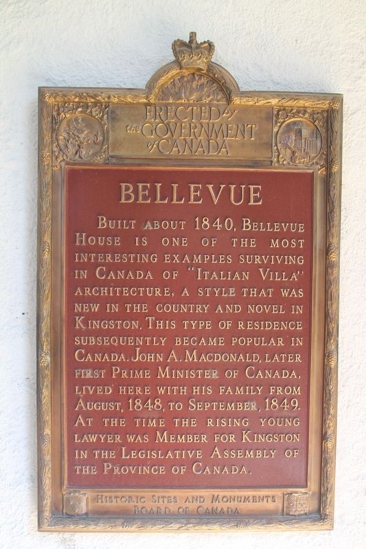 Bellevue House Marker image. Click for full size.