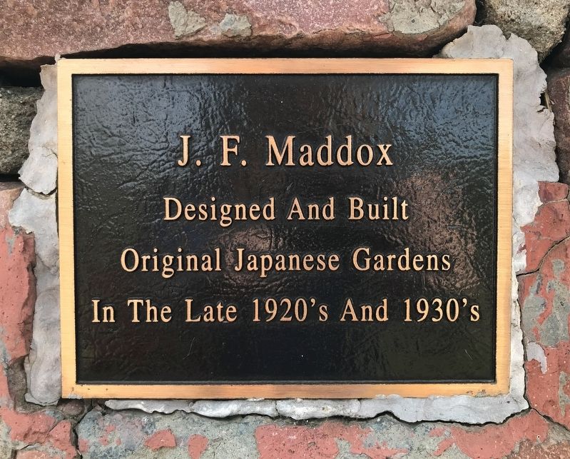 J. F. Maddox Marker image. Click for full size.