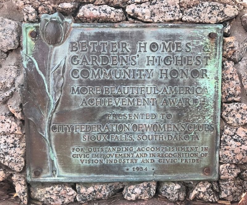Better Homes & Gardens' Highest Community Honor Marker. Click for full size. Better Homes & Gardens' Highest Community Honor Marker image. Click for full size.