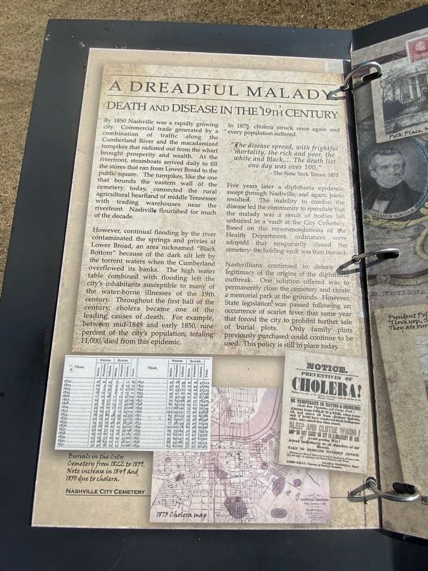 A Dreadful Malady Marker image. Click for full size.