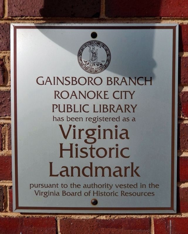 Virginia Historic Landmark image. Click for full size.