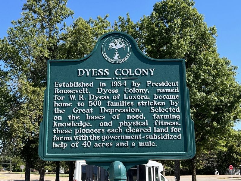 Dyess Colony Marker image. Click for full size.