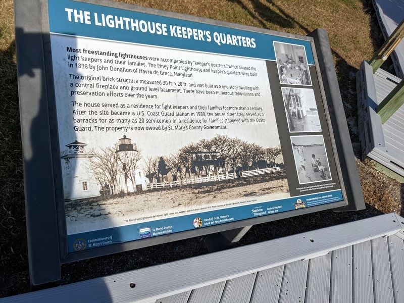 The Lighthouse Keeper's Quarters Marker. Click for full size. The Lighthouse Keeper's Quarters Marker image. Click for full size.