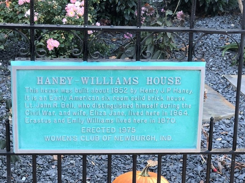 Haney-Williams House Marker image. Click for full size.