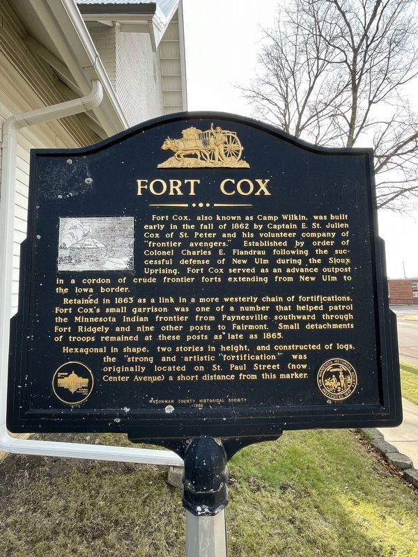 Fort Cox Marker image. Click for full size.