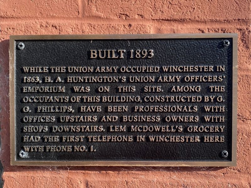 Built 1893 Marker image. Click for full size.