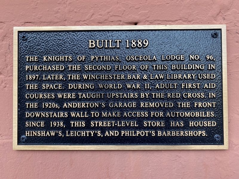 Built 1889 Marker image. Click for full size.