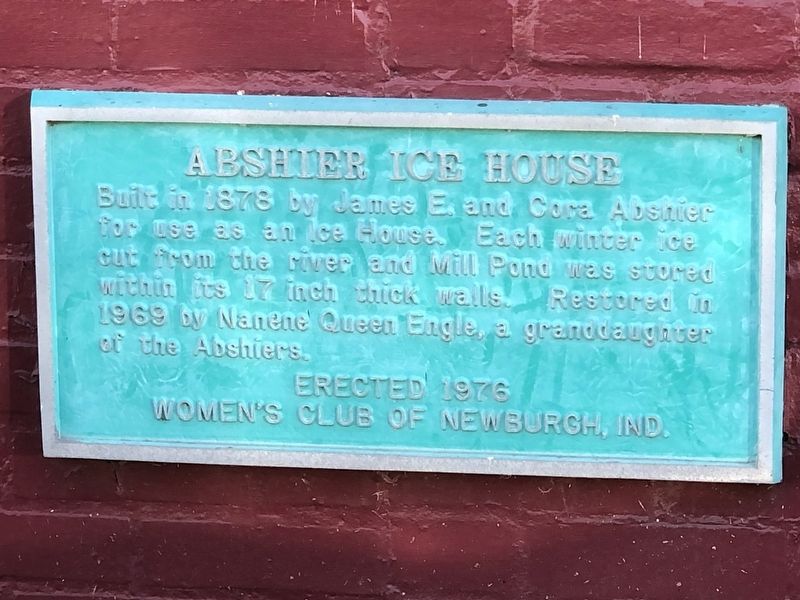 Abshier Ice House Marker image. Click for full size.