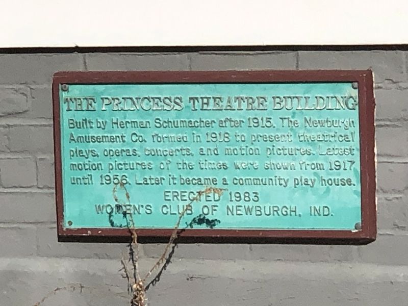 The Princess Theatre Building Marker. Click for full size. The Princess Theatre Building Marker image. Click for full size.