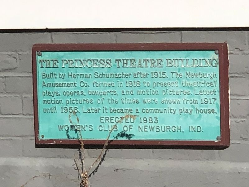 The Princess Theatre Building Marker image. Click for full size.