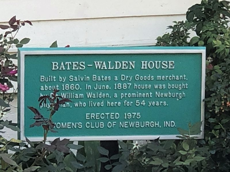 Bates-Walden House Marker image. Click for full size.