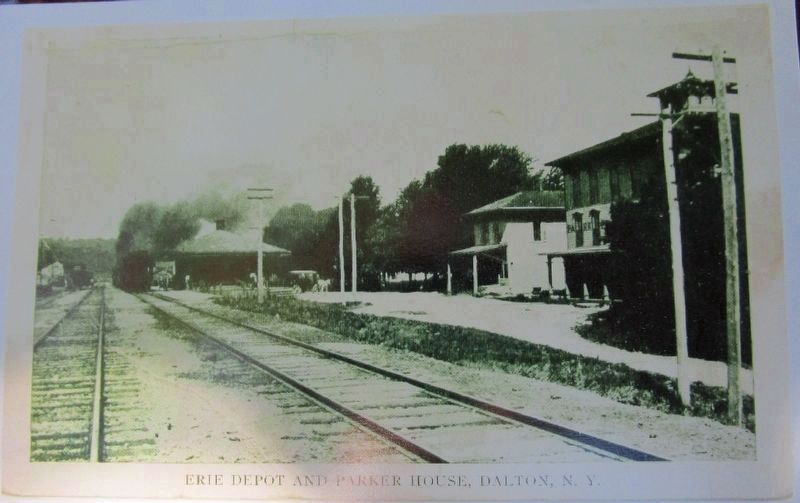 Dalton Erie RR Depot and Parker House image. Click for full size.