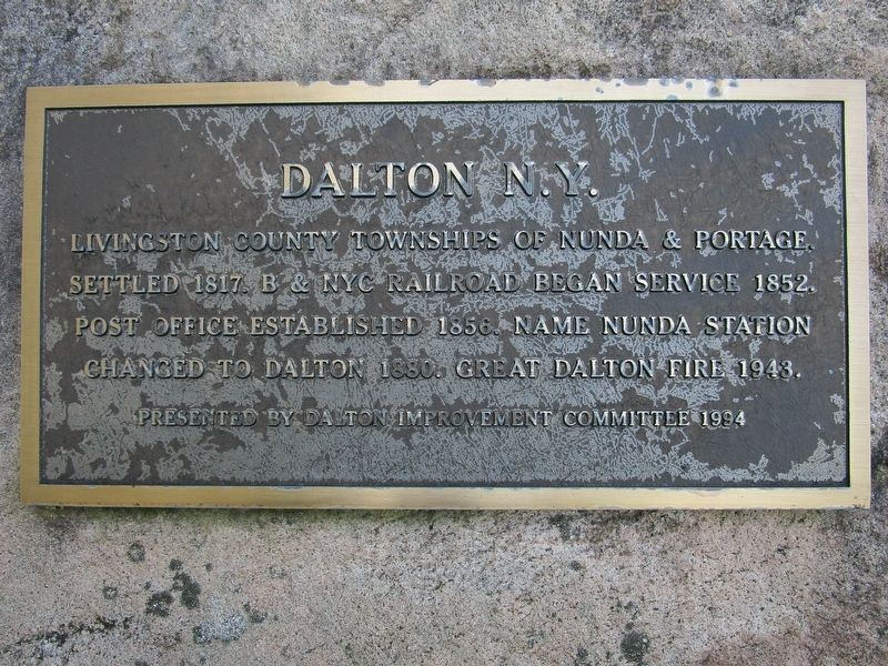 Dalton N.Y. Marker. Click for full size. Dalton N.Y. Marker image. Click for full size.