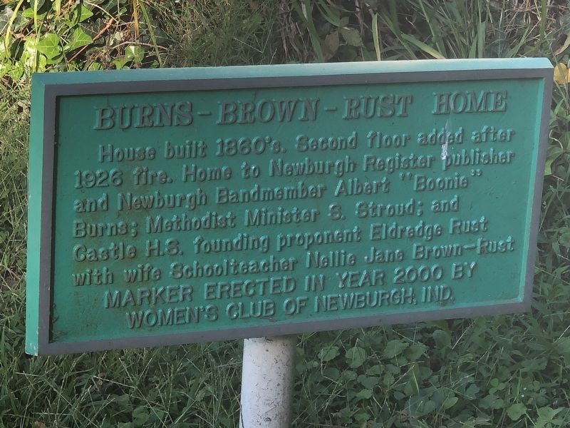 Burns-Brown-Rust Home Marker image. Click for full size.