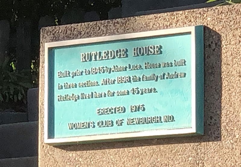 Rutledge House Marker image. Click for full size.