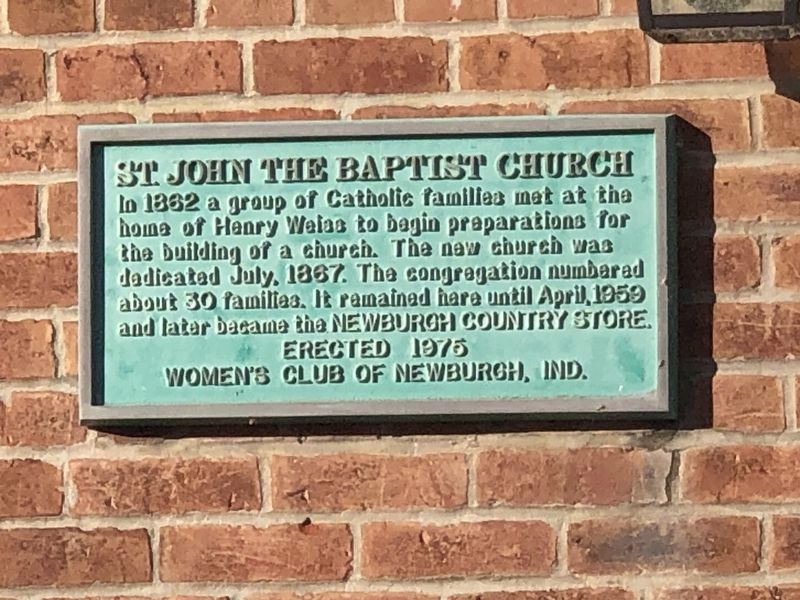 St. John the Baptist Church Marker image. Click for full size.