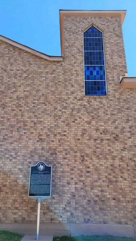The Corinth Missionary Baptist Church Marker along the west wall of the church. Click for full size. The Corinth Missionary Baptist Church Marker along the west wall of the church image. Click for full size.