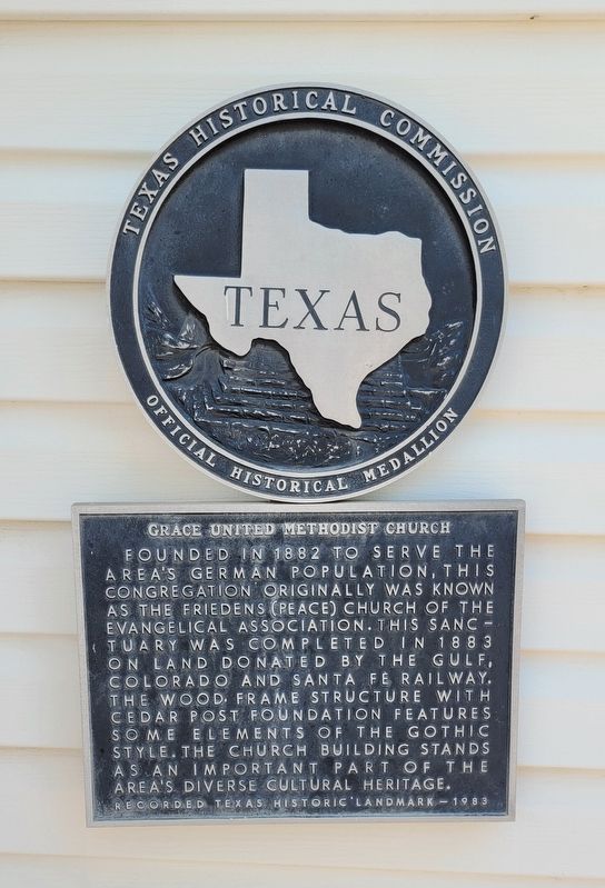 Grace United Methodist Church Marker image. Click for full size.