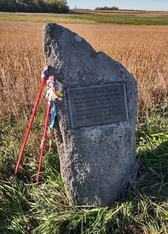 Chief Little Crow Marker. Click for full size. Chief Little Crow Marker image. Click for full size.