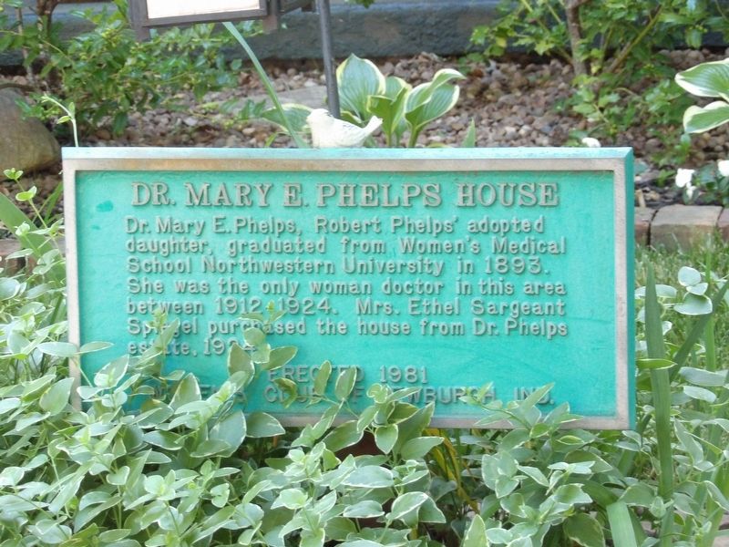 Dr. Mary E. Phelps House Marker image. Click for full size.