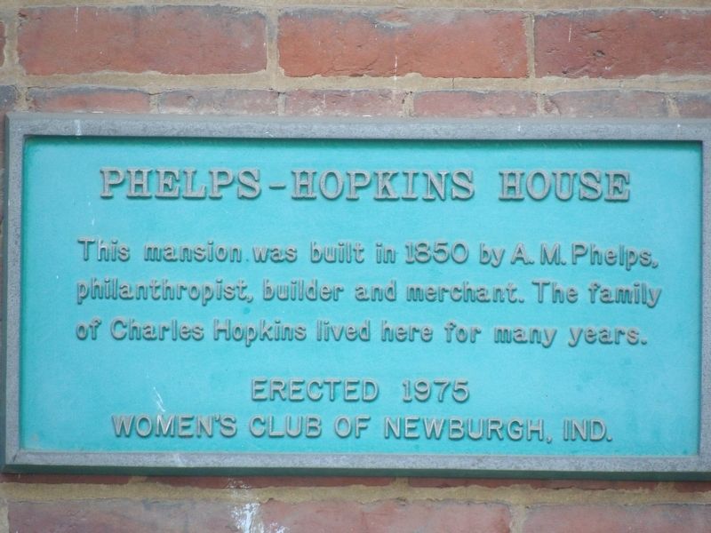 Phelps-Hopkins House Marker image. Click for full size.