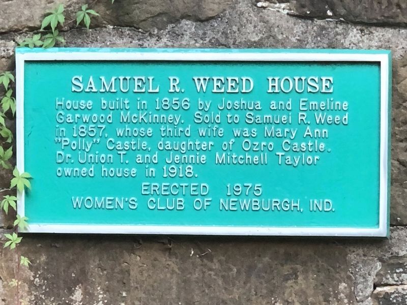 Samuel R. Weed House Marker image. Click for full size.