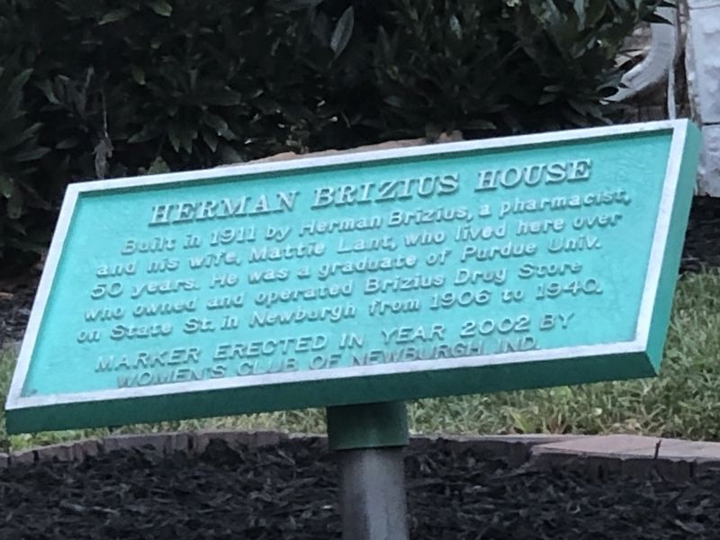 Herman Brizius House Marker. Click for full size. Herman Brizius House Marker image. Click for full size.