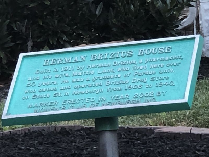 Herman Brizius House Marker image. Click for full size.