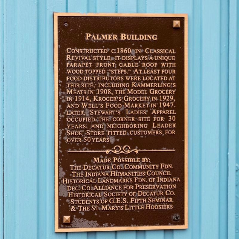 Palmer Building Marker image. Click for full size.