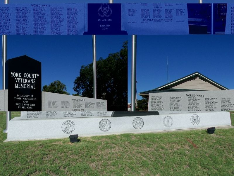 York County Veterans Memorial Marker image. Click for full size.