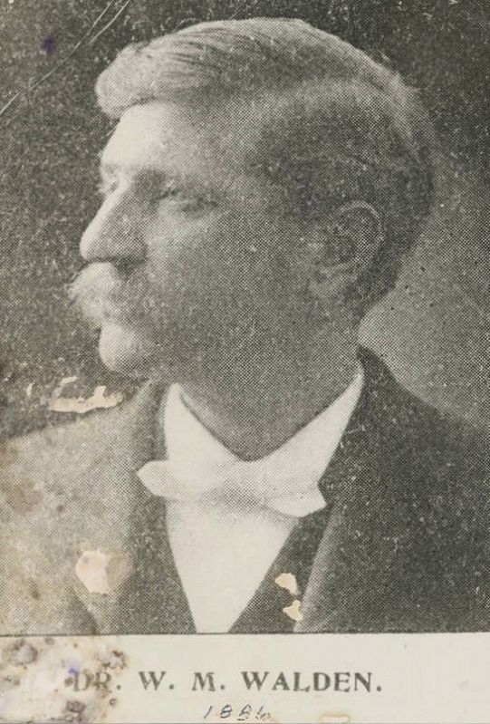 Dr. William M. Walden. Click for full size. Dr. William M. Walden image. Click for full size.