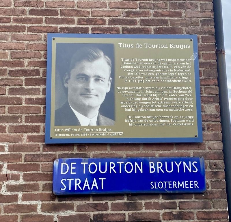 Titus de Tourton Bruijns Marker image. Click for full size.