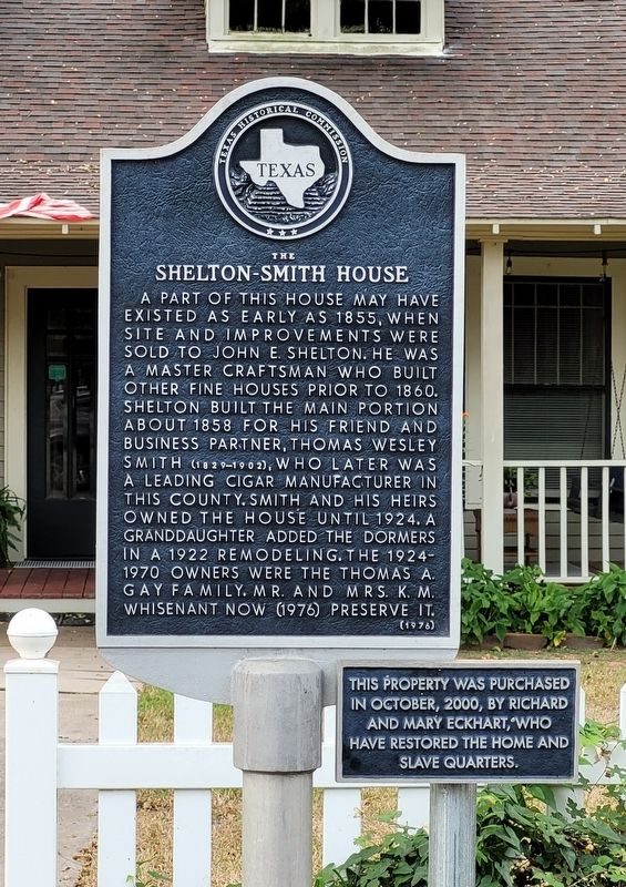 The Shelton-Smith House Marker image. Click for full size.
