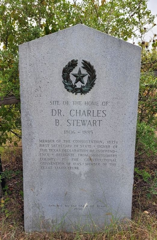 Site of the Home of Dr. Charles B. Stewart Marker image. Click for full size.