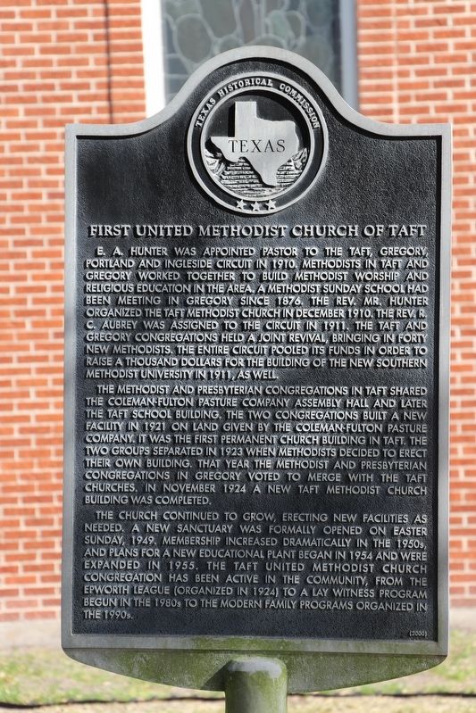 First United Methodist Church of Taft Marker image. Click for full size.