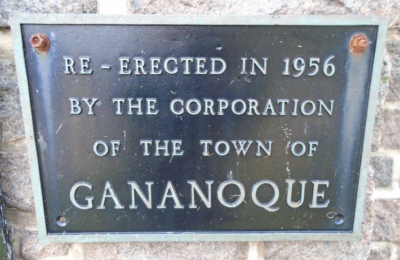 Gananoque Gateway Re-Dedication Marker image. Click for full size.