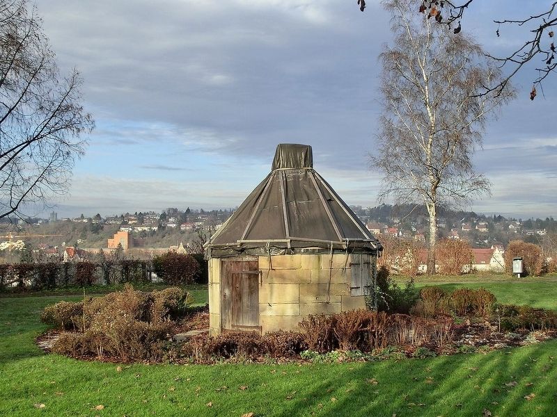 Bohnenberger Observatory prior to its restoration image. Click for full size.