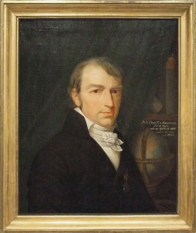 Marker inset: Johann Gottlieb Bohnenberger portrait image. Click for full size.