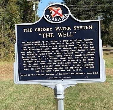The Crosby Water System "The Well" Marker image. Click for full size.