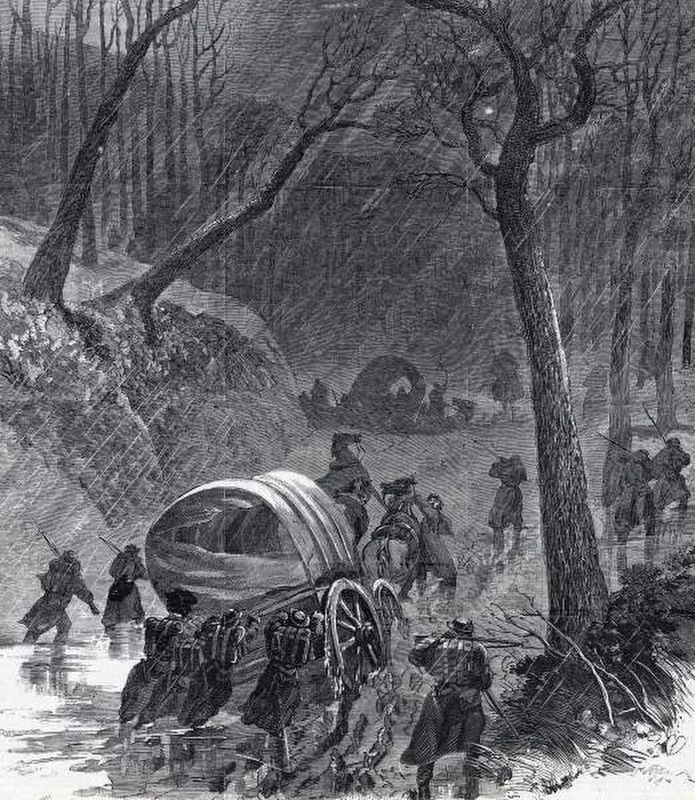 "A Commissary Train Among the Mountains," John McNevis, Harper's Weekly, December 21, 1864 image. Click for full size.